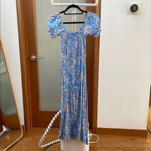 Faithful the Brand Floral Blue Dress